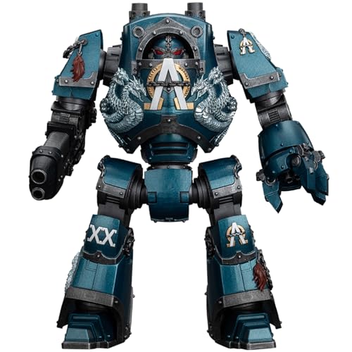 JOYTOY Warhammer 40K Alpha Legion, Alpha Legion Contemptor Dreadnought with Gravis Plasma Cannon 1/18 Action Figur von JOYTOY