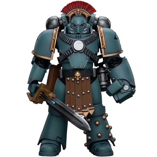 JOYTOY Warhammer 40K The Horus Heresy, JT9572 Sons of Horus MKIV Tactical Squad Sergeant with Power Fist 1/18 Action Figur Collectible Models von JOYTOY