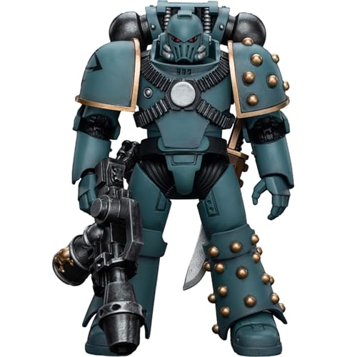 JOYTOY Warhammer 40K The Horus Heresy, JT9596 Sons of Horus MKIV Tactical Squad Legionary with Flamer 1/18 Action Figur von JOYTOY