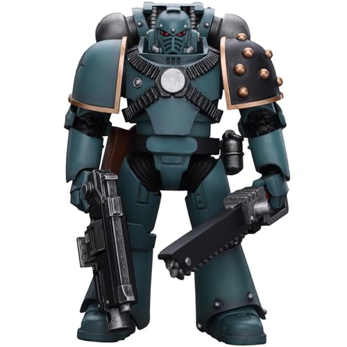 JOYTOY Warhammer 40K The Horus Heresy, JT9602 Sons of Horus MKIV Tactical Squad Legionary with Bolter 1/18 Action Figur Collectible Models von JOYTOY