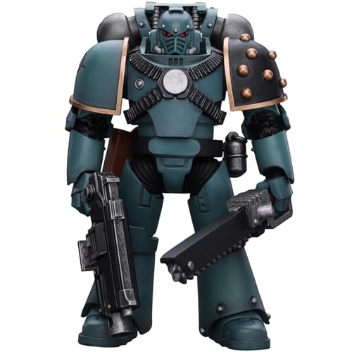 JOYTOY Warhammer 40K The Horus Heresy, JT9602 Sons of Horus MKIV Tactical Squad Legionary with Bolter 1/18 Action Figur von JOYTOY