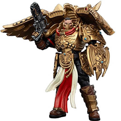 JOYTOY Warhammer 40k 1/18 Actionfigur, Legio Custodes Custodian Venatari Squad Venatari mit kenetischem Zerstörer, 1 Sammlerstück, Spielzeug für Kinder ab 15 Jahren und Erwachsene, 12,6 cm von JOYTOY