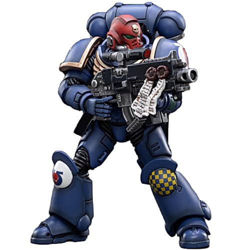 JOYTOY Warhammer 40k 1/18 Actionfigur Ultramarines Helden des Kapitels Bruder Veteran Sergeant Castor Sammlerstück, Spielzeug für Kinder ab 15 Jahren und Erwachsene, 11,7 cm Vorbestellung von JOYTOY