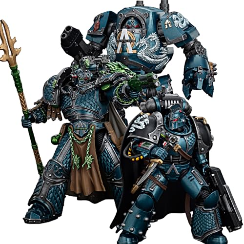 JOYTOY Warhammer 40k 1/18 Actionfigur Alpha Legion, Set mit 3 Figuren, Sammlerstück, Spielzeug für Kinder ab 15 Jahren und Erwachsene, Vorbestellung von JOYTOY