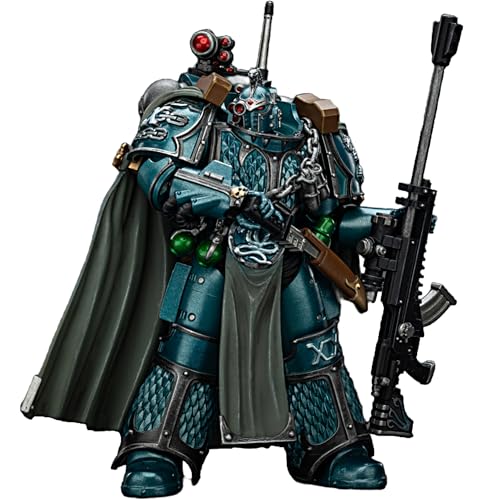 JOYTOY Warhammer 40k 1/18 Actionfigur Alpha Legion Exodus "The One who is many" mit Scharfschützengewehr und Powerdolch, Sammlerstück, Spielzeug für Kinder ab 15 Jahren und Erwachsene, 12,7 cm JOYTOY Warhammer 40k 1/18 Actionfigur Alpha Legion Exodus "The One who is many" mit Scharfschützengewehr und Powerdolch, Sammlerstück, Spielzeug für Kinder ab 15 Jahren und Erwachsene, 12,7 cm von JOYTOY