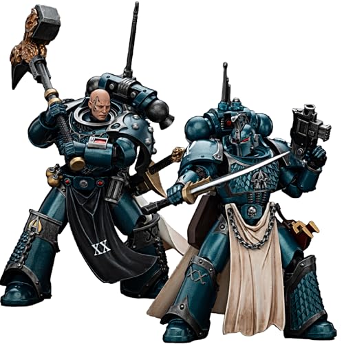 JOYTOY Warhammer 40k 1/18 Actionfigur Alpha Legion Legion Praetor und Harrowmaster Armillus Dynat Set mit 2 Figuren, Sammlerstück, Spielzeug für Kinder ab 15 Jahren und Erwachsene, 12,6 cm JOYTOY Warhammer 40k 1/18 Actionfigur Alpha Legion Legion Praetor und Harrowmaster Armillus Dynat Set mit 2 Figuren, Sammlerstück, Spielzeug für Kinder ab 15 Jahren und Erwachsene, 12,6 cm von JOYTOY