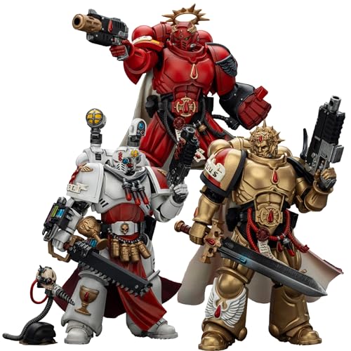 JOYTOY Warhammer 40k 1/18 Actionfigur Blood Angels, Set mit 3 Figuren, Sammlerstück, Spielzeug für Kinder ab 15 Jahren und Erwachsene, Vorbestellung von JOYTOY