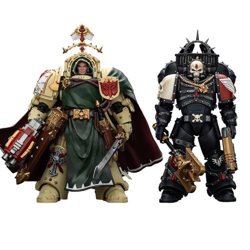 JOYTOY Warhammer 40k 1/18 Actionfigur Dark Angels Belial und Blood Angels Lemartes, Sammlerstück, Spielzeug für Kinder ab 15 Jahren und Erwachsene, Vorbestellung von JOYTOY