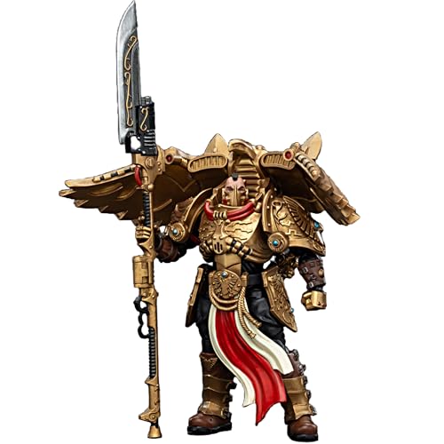 JOYTOY Warhammer 40k 1/18 Actionfigur Legio Custodes Custodian Venatari Kader Venatari mit Venatari Lance Sammlergeschenke, Spielzeug für Kinder 15+ und Erwachsene 12,6 cm Vorbestellen von JOYTOY