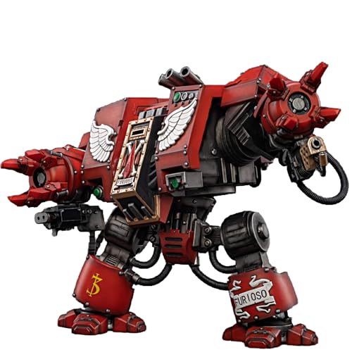 JOYTOY Warhammer 40k 1/18 Actionfigur Mecha Blood Angels Furioso Dreadnought Brother Samel, Sammlerstück, Spielzeug für Kinder ab 15 Jahren und Erwachsene, 20 cm von JOYTOY