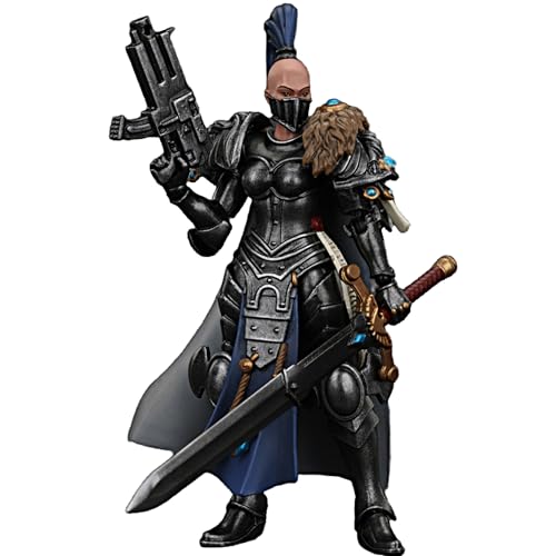 JOYTOY Warhammer 40k 1/18 Actionfigur Sisters of Silence Argent Lynx Vigilator Cadre Vigilator 1 Sammlerstück, Spielzeug für Kinder ab 15 Jahren und Erwachsene, 10,8 cm von JOYTOY