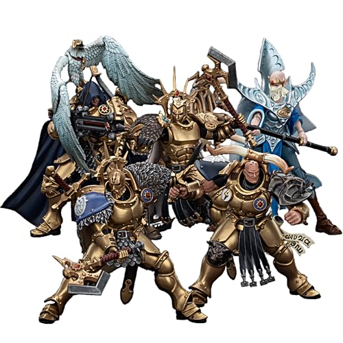 JOYTOY Warhammer 40k 1/18 Actionfigur Stormcast Eternals The Blacktalons, Set mit 5 Figuren, Sammlerstück, Spielzeug für 15+ und Erwachsene, Vorbestellung von JOYTOY