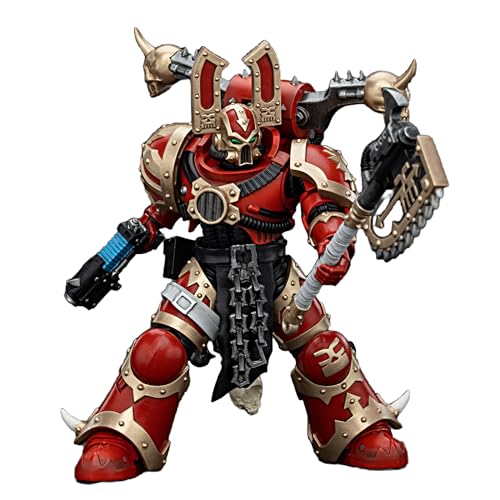 JOYTOY Warhammer 40k 1/18 Actionfigur World Eaters Khorne Berzerker 3 Sammlerstücke, Spielzeug für Kinder ab 15 Jahren und Erwachsene, 12,6 cm JOYTOY Warhammer 40k 1/18 Actionfigur World Eaters Khorne Berzerker 3 Sammlerstücke, Spielzeug für Kinder ab 15 Jahren und Erwachsene, 12,6 cm von JOYTOY