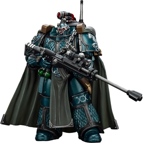 JOYTOY Warhammer 40k Alpha Legion Exodus 'The One who is Many’with Sniper Rifle and Power Dagger 1/18 Action Figur，Sammeln Und Zeigen Modell von JOYTOY