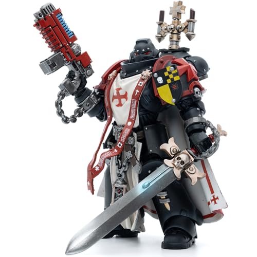 JOYTOY Warhammer 40k Black TemplarsSword BrethrenBrother Lombast 1/18 Action Figur，Sammeln Und Zeigen Modell von JOYTOY