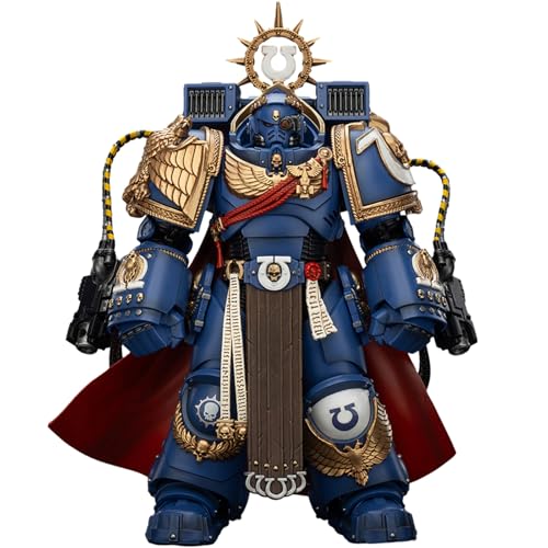 JOYTOY Warhammer 40k Space Marine 2, Ultramarines Marneus Calgar, Chapter Master with MKX Gravis Armour and Gauntlets of Ultramar 1/18 Action Figur，Sammeln Und Zeigen Modell von JOYTOY