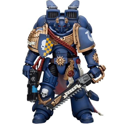 JOYTOY Warhammer 40k Ultramarines Captain with Jump Pack 1/18 Action Figur，Sammeln Und Zeigen Modell von JOYTOY
