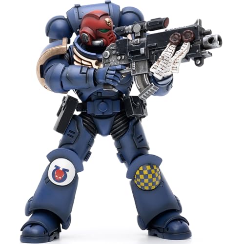 JOYTOY Warhammer 40k Ultramarines Heroes of The Chapter Brother Veteran Sergeant Castor 1/18 Action Figur，Sammeln Und Zeigen Modell von JOYTOY