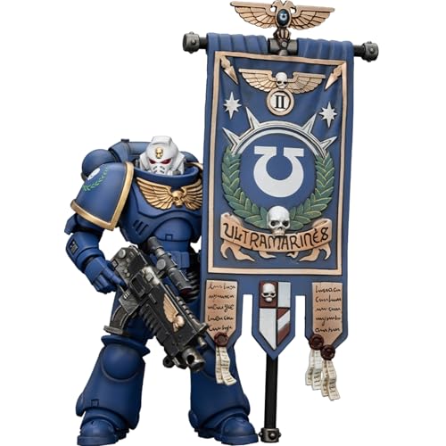 JOYTOY Warhammer 40k Ultramarines Heroes of The Chapter Primaris Ancient Posca 1/18 Action Figur，Sammeln Und Zeigen Modell von JOYTOY
