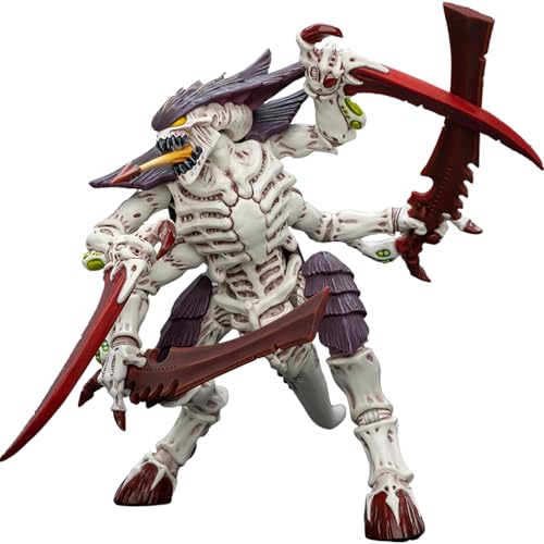 JOYTOY Warhammer 40k Tyranids Hive Fleet Leviathan Tyranid Warrior with Boneswords 1/18 Action Figur，Sammeln Und Zeigen Modell von JOYTOY