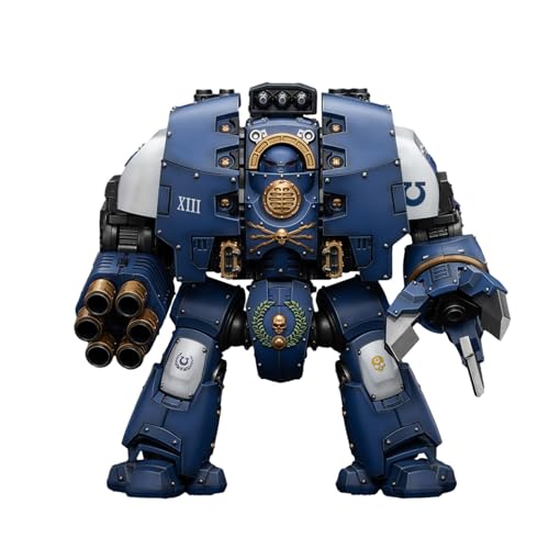 JOYTOY Warhammer 40k Ultramarines 1/18 Action Figur Collection Model Geschenk，Ultramarines Leviathan Dreadnought with Cyclonic Melta Lance and Siege Claws von JOYTOY