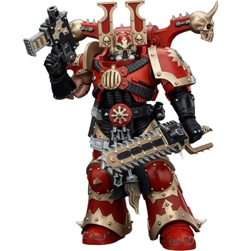 JOYTOY Warhammer 40k World Eaters, World Eaters Khorne Berzerker 5 1/18 Action Figur, Gewidmet Ihnen die das Sammeln lieben JOYTOY Warhammer 40k World Eaters, World Eaters Khorne Berzerker 5 1/18 Action Figur, Gewidmet Ihnen die das Sammeln lieben von JOYTOY