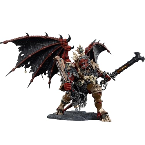 JOYTOY Warhammer 40k World Eaters Angron, Daemon Primarch of Khorne 1/18 Action Figur，Kombiniert Sammelwert Und Spielspaß von JOYTOY