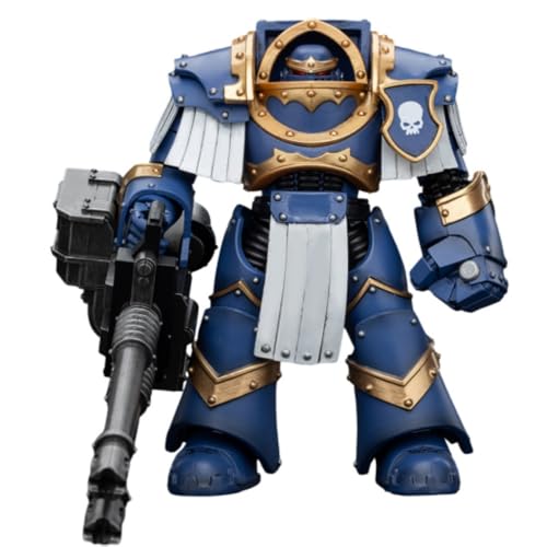 JOYTOY Warhammer Horus Heresy Ultramarines 1:18 Scale Collectible 13.6 cm Action Figure Cataphractii Terminator Squad Terminator with Reaper Autocannon von JOYTOY