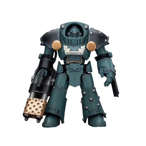 Warhammer 40k: Sons of Horus Tartaros Terminator Squad Terminator mit schwerer Flamme und Kettenfaust, Figur im Maßstab 1:18 von JOYTOY