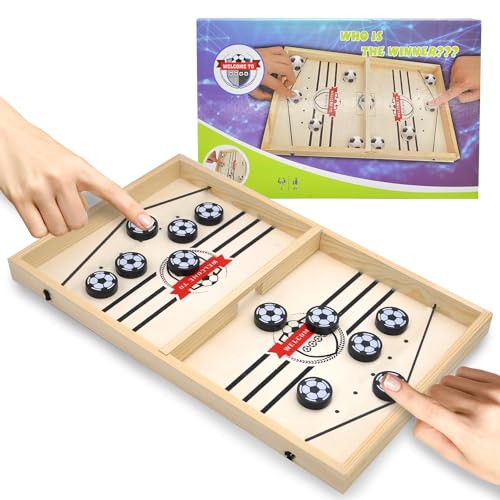 JOYUE Katapult Brettspiel, Fast Sling Puck Game Tragbares Eisball-Kampfspiel Bouncing Hockey Brettspiel, Tisch Slingshot Brettspiel, Spiel Stoßstange Schach, Desktop-Spiel für Kinder & Eltern-Kind JOYUE Katapult Brettspiel, Fast Sling Puck Game Tragbares Eisball-Kampfspiel Bouncing Hockey Brettspiel, Tisch Slingshot Brettspiel, Spiel Stoßstange Schach, Desktop-Spiel für Kinder & Eltern-Kind von JOYUE