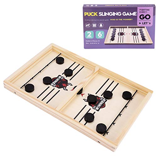 JOYUE Katapult Brettspiel, Fast Sling Puck Game Tragbares Eisball-Kampfspiel, Bouncing Hockey Brettspiel, Tisch Slingshot Brettspiel, Spiel Stoßstange Schach, Desktop-Spiel für Kinder & Eltern-Kind JOYUE Katapult Brettspiel, Fast Sling Puck Game Tragbares Eisball-Kampfspiel, Bouncing Hockey Brettspiel, Tisch Slingshot Brettspiel, Spiel Stoßstange Schach, Desktop-Spiel für Kinder & Eltern-Kind von JOYUE
