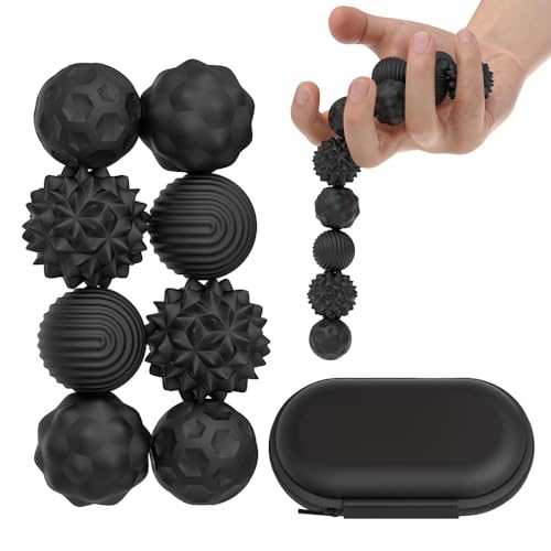 JOYVOVO 8 Stück Magnetische Fidget Toys, Magnetische Sensorik Bälle, Sensorisches Fidget-Spielzeug, Magnet Stressball mit Silikonhülle, Anti-Stress-Angstspielzeug für Erwachsene und Kinder von JOYVOVO