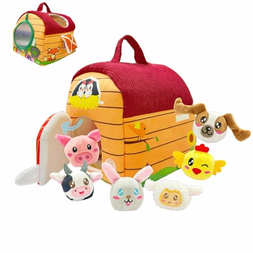 JOYVOVO Baby Spielzeug 6-12 Monate, Entwicklungsbox mit Bauernhoftieren, Rassel & Spiegel, Sensorisches Montessori Spielzeug, Kinder Lernspiele & Motorikspielzeug als Ostergeschenk für 1 2 3 Jahre JOYVOVO Baby Spielzeug 6-12 Monate, Entwicklungsbox mit Bauernhoftieren, Rassel & Spiegel, Sensorisches Montessori Spielzeug, Kinder Lernspiele & Motorikspielzeug als Ostergeschenk für 1 2 3 Jahre von JOYVOVO