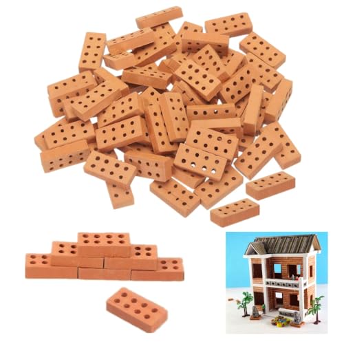 JOZMMZEOOA 50 Stück Mini Steinbaukästen,Miniatur Zubehör Ziegelsteine Puppenhaus Zubehör Modellbau Miniatur Kleine Ziegelsteine Zubehör,für DIY Puppenhaus Fairy Garten Dekoration Wichtelbaustelle JOZMMZEOOA 50 Stück Mini Steinbaukästen,Miniatur Zubehör Ziegelsteine Puppenhaus Zubehör Modellbau Miniatur Kleine Ziegelsteine Zubehör,für DIY Puppenhaus Fairy Garten Dekoration Wichtelbaustelle von JOZMMZEOOA