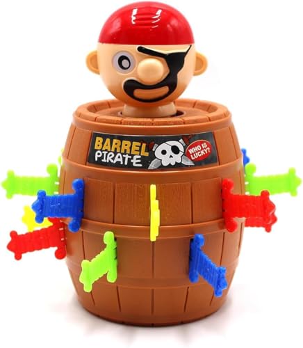 JOZMMZEOOA Kinderspiel Pop Up Pirate, Pop Up Pirate Brettspiele, Mini Pop Up Classic Brettspiele Kinder,Familie Vorschulkinder SpielBrettspiel für Kinder ab 4 Jahren von JOZMMZEOOA