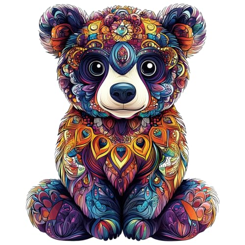 200 Stück JOZYSH Weihnachtsbär Form Holz Puzzle Spielzeug - Unregelmäßige Tierformen, Leuchtende Farben, Festes Gefüge & Feinmotorik Entwicklung, Ideal für Erwachsene 200 Stück JOZYSH Weihnachtsbär Form Holz Puzzle Spielzeug - Unregelmäßige Tierformen, Leuchtende Farben, Festes Gefüge & Feinmotorik Entwicklung, Ideal für Erwachsene von JOZYSH