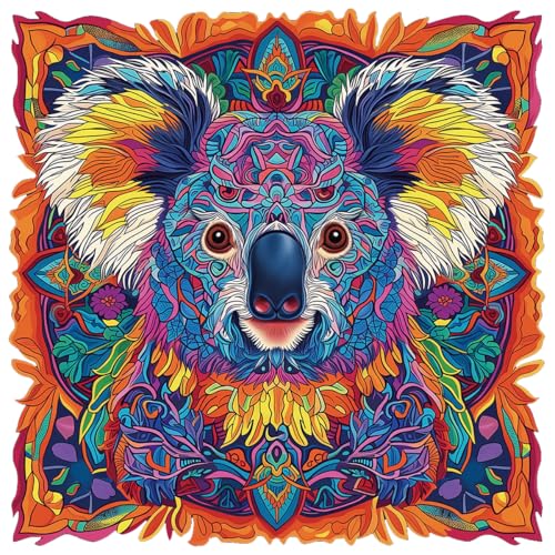 Challenging Koala Puzzle mit lebendigen Farben – aus robustem für Erwachsene & Jugendliche – Einzigartiges Geschenkidee zum Weihnachten oder Geburtstag für Tierliebhaber, Familienaktivität Challenging Koala Puzzle mit lebendigen Farben – aus robustem für Erwachsene & Jugendliche – Einzigartiges Geschenkidee zum Weihnachten oder Geburtstag für Tierliebhaber, Familienaktivität von JOZYSH