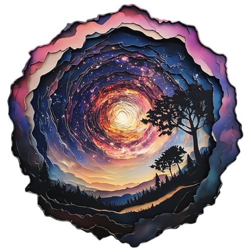 Sternenhimmel Holzpuzzle - Unregelmäßige Schnittteile, Lebendige Galaxie-Kunst, Massivholz für Feinmotorik & Kreativität – Langlebiges Kunstdekor, Muttertagsgeschenk für Erwachsene, Gehirntraining Sternenhimmel Holzpuzzle - Unregelmäßige Schnittteile, Lebendige Galaxie-Kunst, Massivholz für Feinmotorik & Kreativität – Langlebiges Kunstdekor, Muttertagsgeschenk für Erwachsene, Gehirntraining von JOZYSH