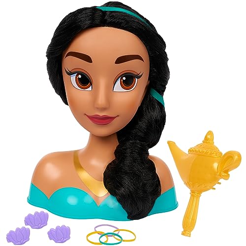 Disney Princess Jasmin Frisierkopf 20cm mit 14 Zubehörteilen für Styling-Spaß, ab 3 Jahren, Just Play Disney Princess Jasmin Frisierkopf 20cm mit 14 Zubehörteilen für Styling-Spaß, ab 3 Jahren, Just Play von Just Play