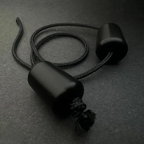 Aroundsquare Mangas (Delrin) Begleri, Edelstahl-Fidget-Spielzeug für Erwachsene ab 14 Jahren, echt, authentisch (Schwarz) von JP GAMES LTD