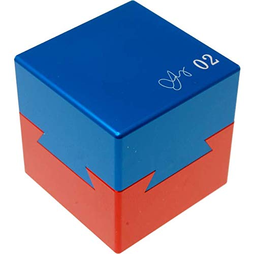 Dovetail Cube Puzzle 02 - Eloxiertes Aluminium von Wil Strijbos, Streetwise Dovetail Cube Puzzle 02 - Eloxiertes Aluminium von Wil Strijbos, Streetwise von JP GAMES LTD