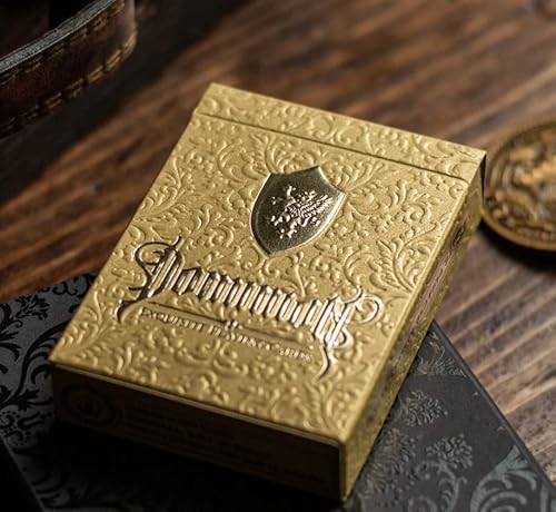 JP GAMES LTD Dominion Gold Full Foil Luxury Playing Cards by Jody Eklund, Black Inc Branded von JP GAMES LTD