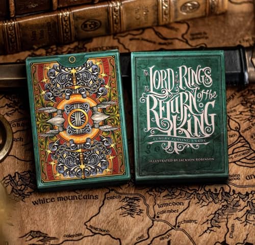 JP GAMES LTD Herr der Ringe - Die Rückkehr des Königs von Jackson Robinson, Kings Wild Project, Erwachsene ab 14 Jahren, Pokerdeck zum Sammeln von JP GAMES LTD