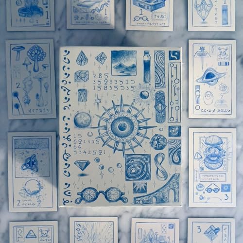 JP GAMES LTD The Cerulean Sequence: An Oracle Deck of Numbers – das erste Numerologie-Deck von James R. Eads 60 Karten in Tarotgröße & 90 Seiten Leitfaden – von James R.Eads, von JP GAMES LTD