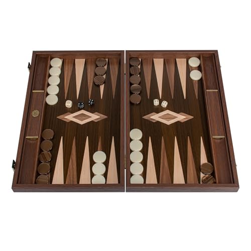 Luxuriöses Manopoulos handgefertigtes Ziricote-Backgammon-Set, Perlmutt-Checkers – Premium-Set, handgefertigt in Griechenland von Experten, 48 x 26 cm, geschlossen, Erwachsene ab 14 Jahren Luxuriöses Manopoulos handgefertigtes Ziricote-Backgammon-Set, Perlmutt-Checkers – Premium-Set, handgefertigt in Griechenland von Experten, 48 x 26 cm, geschlossen, Erwachsene ab 14 Jahren von JP GAMES LTD