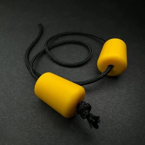 Mangas (Delrin) Begleri, Edelstahl Fidget Skill Spielzeug für Erwachsene ab 14 Jahren, von Aroundsquare – echt, authentisch (gelb) von JP GAMES LTD
