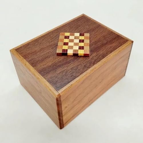 Oka Craft Ichimatsu-Puzzle-Box aus Walnussholz, Sammlerstück, japanische Trickbox mit 12 Schritten, für Erwachsene, ab 14 Jahren von JP GAMES LTD