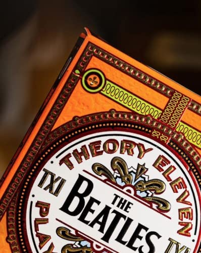 theory11 Beatles Spielkarten mit JP GAMES Deck Sleeve (ORANGE) von JP GAMES LTD