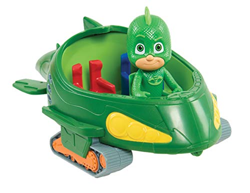 JP PJ Masks 95298 JPL95298 Figur und Fahrzeug, Gekko Mobile, 10.5 x 21.6 x 18.4 cm von JP PJ Masks