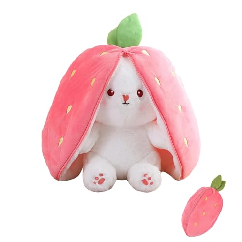 JPESYGFDK Kuscheltier Hase, Hasen Verstecken Plüsch, Weiches Kuscheltier Hase Transformierbarer Kaninchen Spielzeug, Plüschtier Puppe Geschenk für Kinder JPESYGFDK Kuscheltier Hase, Hasen Verstecken Plüsch, Weiches Kuscheltier Hase Transformierbarer Kaninchen Spielzeug, Plüschtier Puppe Geschenk für Kinder von JPESYGFDK